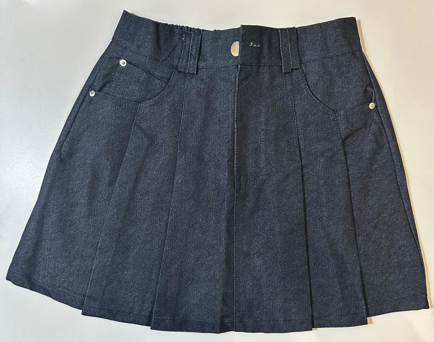 Women's Pleated Built-In Shorts Skort With Belt