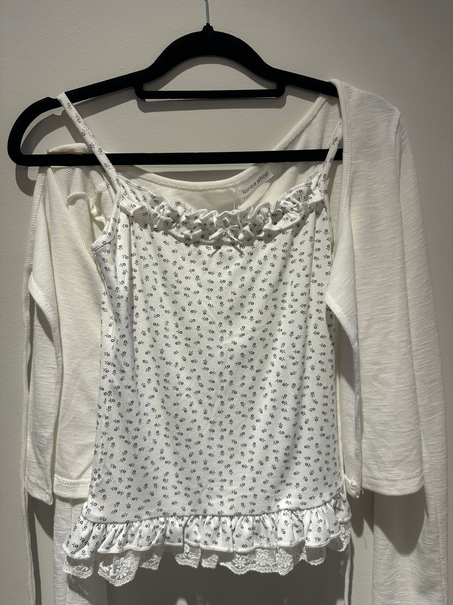 Women's Ribbed Tie-Front Cardigan & Camisole Set