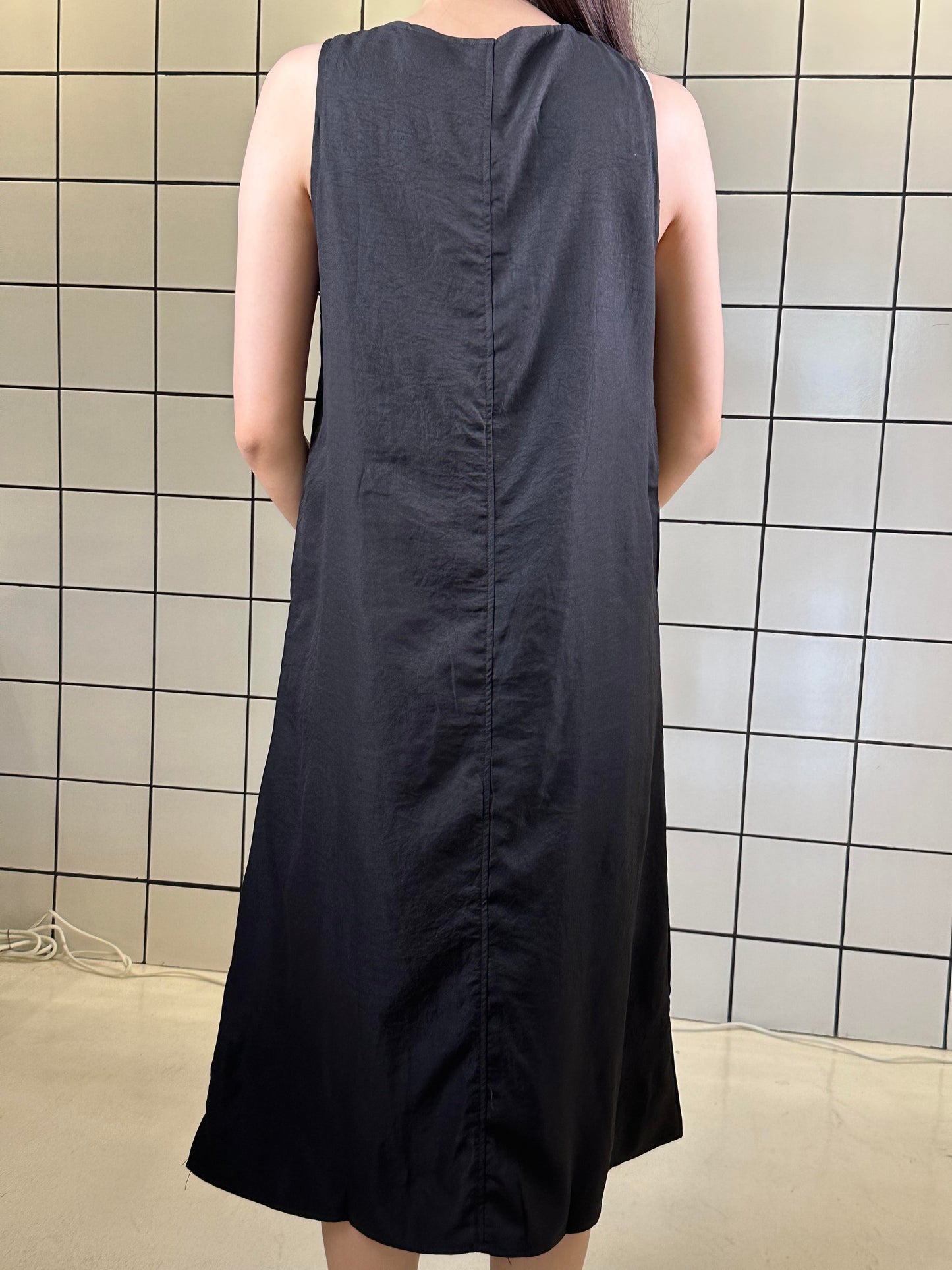Women's Sleeveless Button-Front Maxi Dress