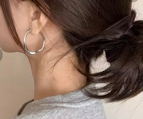 Irregular Hoop Earrings