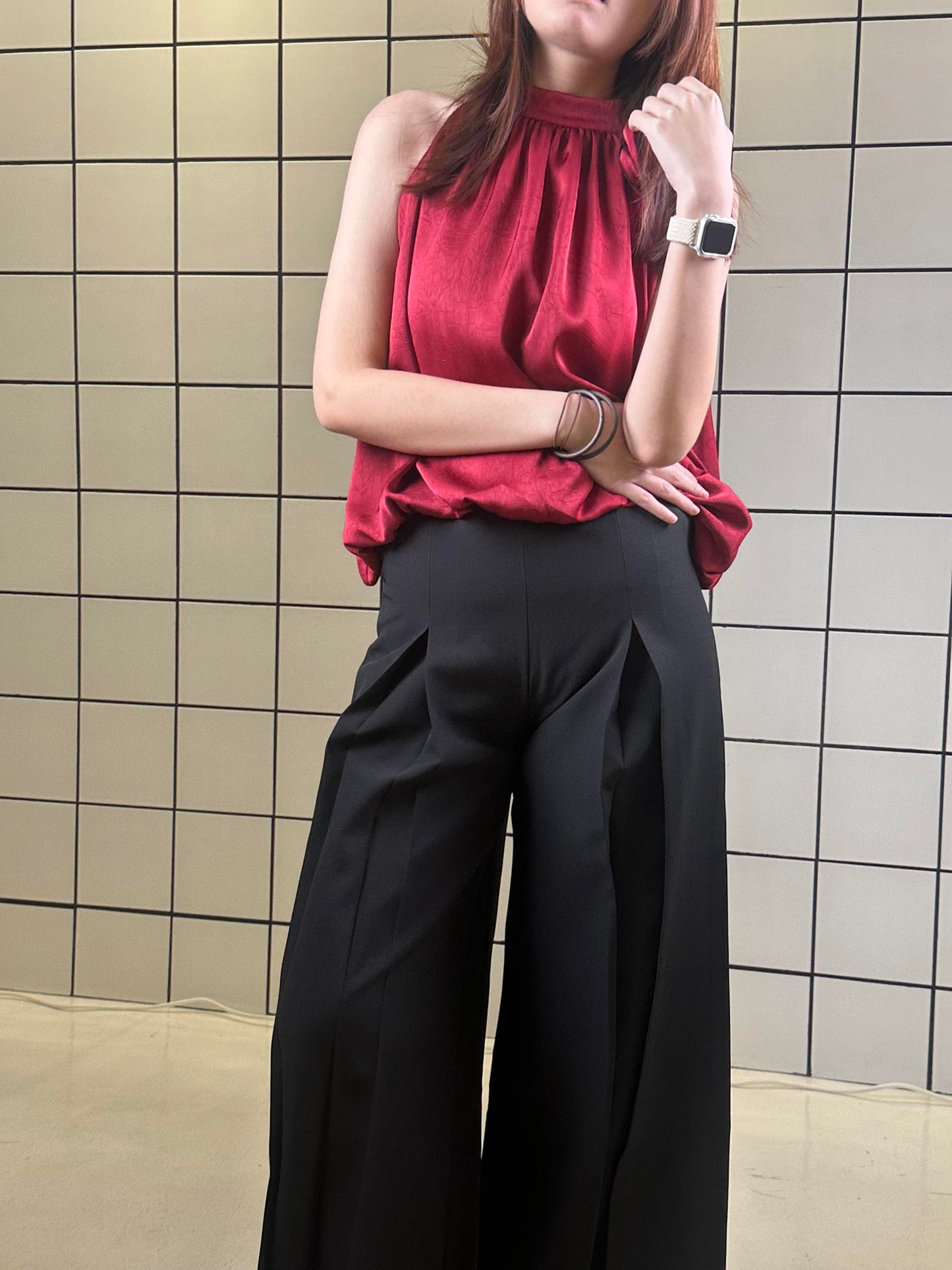 Women's High-Waist Wide-Leg Pants