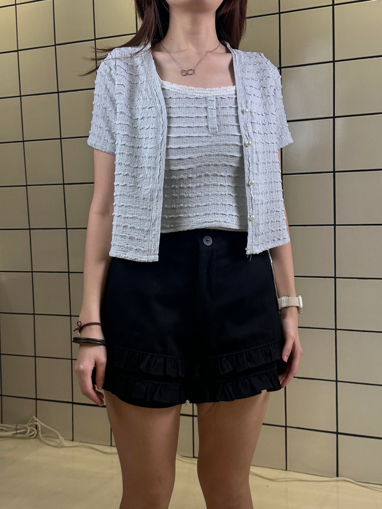 Women's Ruffled Hem Shorts – Soft Casual Fit