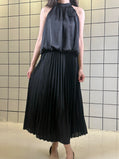 Women's Pleated Midi Skirt