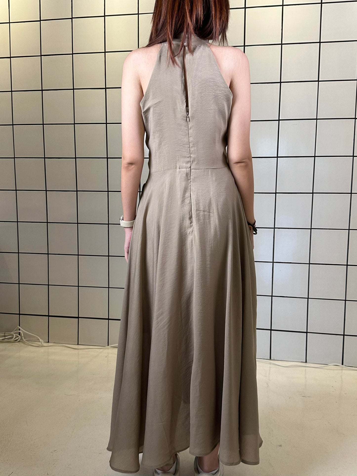 Women's Halter Neck Maxi Dress