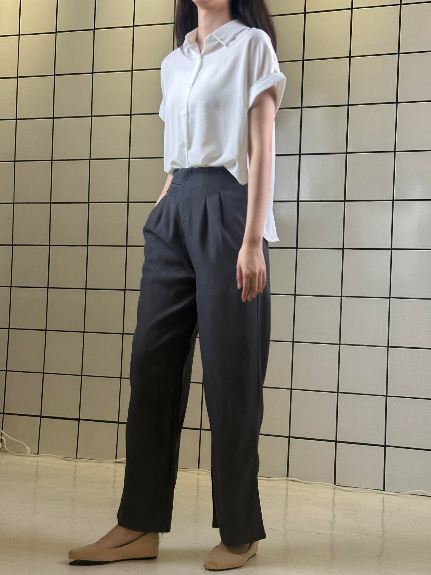 Women's Soft Drape Cuff Sleeve Shirt