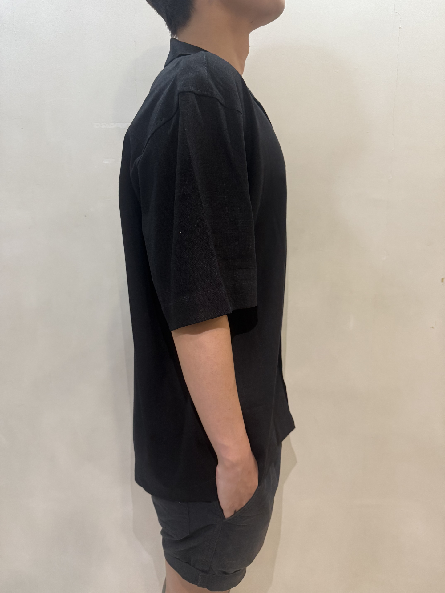 Men’s Relaxed Open Collar Short Sleeve Shirt