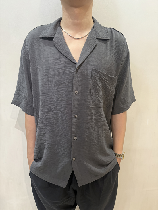 Men’s Relaxed Textured Short Sleeve Shirt