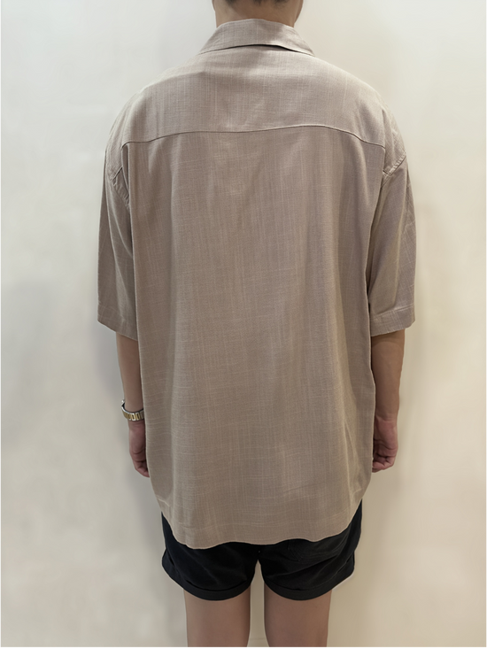 Men’s Relaxed Open Collar Short Sleeve Shirt