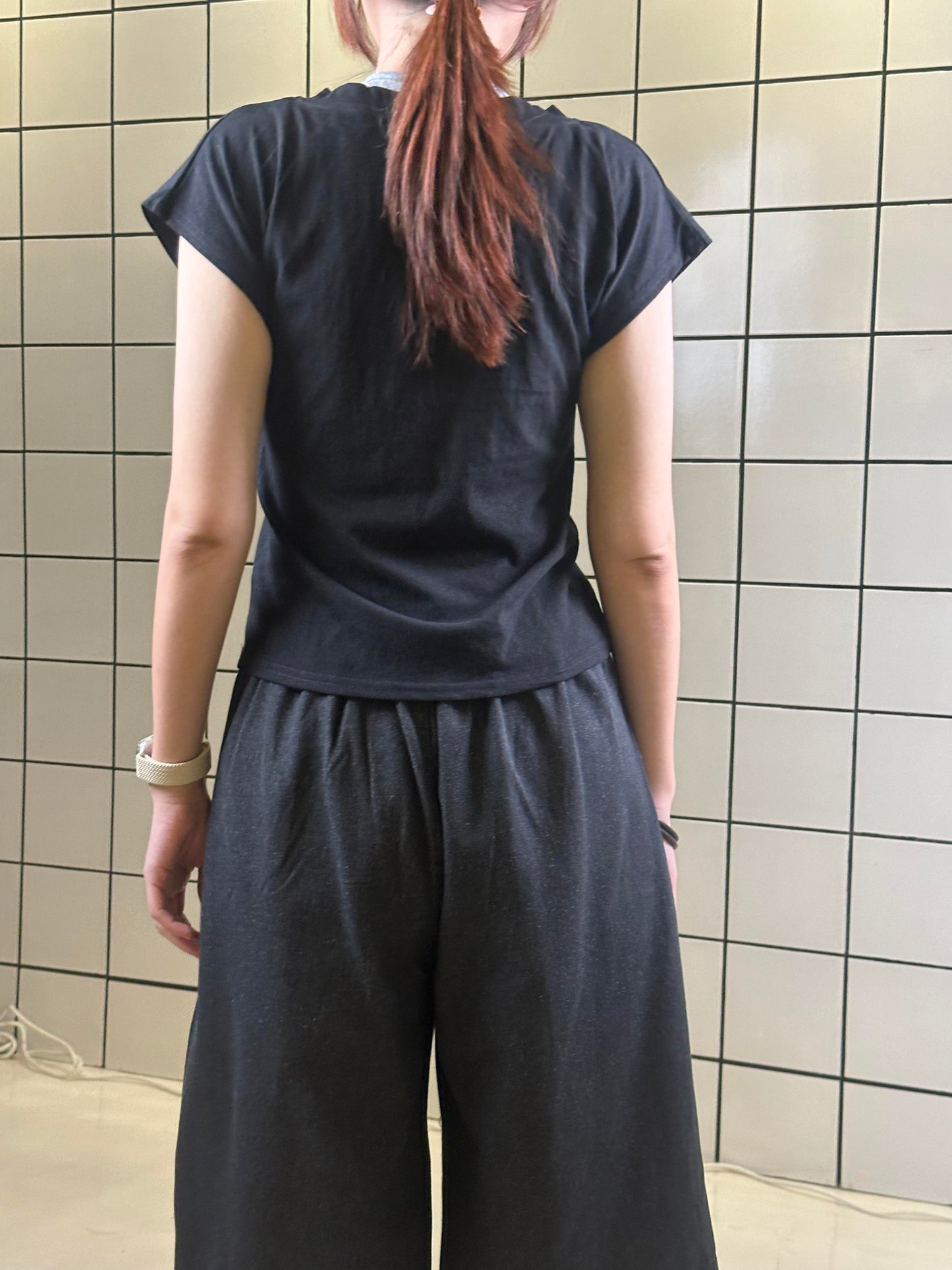 Ribbed Layered Racer Tee