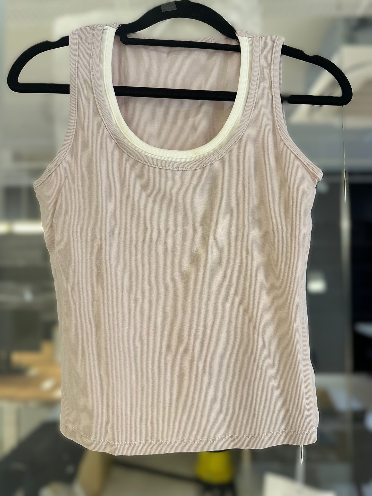 Ribbed Sleeveless Layering Tank Top